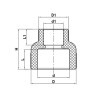 Муфта редукционная ВВ 75x50 PPR Koer K0209.PRO (KP2574)