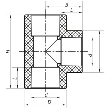 Трійник 32 PPR KOER K0009.PRO (KP0012)