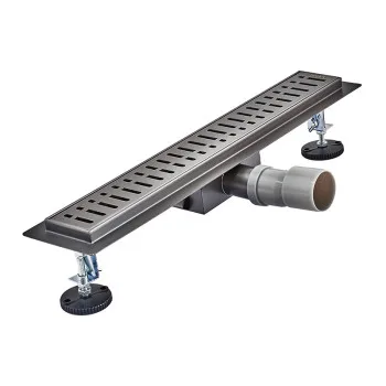 Душовий трап з нержавіючої сталі SUS304 Koer FD35-70x500-Graphite (Колір графіт) (AC0657)