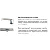 Душевой трап KOER FD01-70x800 из нерж. стали SUS304 70x800мм (KR3279)
