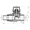 Кран термостатический прямой PPR 20x1/2 Koer K0151.PRO (KP0192)