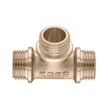 Тройник Koer KF.T06M.WN - 1/2'' MMM без никеля (MX1528)