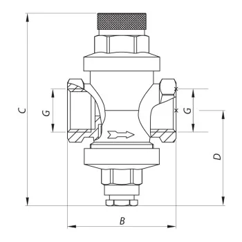 Редуктор давления Koer KR.1252 1/2” (KR2663)