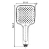 Лейка для душа KOER KP-0402-05, 3 функции (Цвет черный) (KR4985)