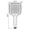 Лейка для душа KOER KP-0402-03, 3 функции (Цвет белый) (KR4987)