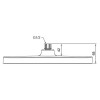 Лійка для душу стельова KOER KP-0402-07-OH, 310x200 мм (Колір графіт) (KR4990)