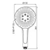 Лейка для душа KOER KP-0401-05, 3 функции (Цвет черный) (KR4981)