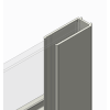 Двері у нішу розсувні KOER SR SD01-120x200-TR-07 прозоре скло EASY CLEAN 8мм графіт (KR5378)