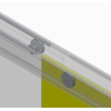 Двері у нішу розсувні KOER SR SD03-140x200-TR-01 прозоре скло EASY CLEAN 8мм хром (KR5385)