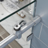 Двері у нішу розсувні KOER SR SD06-120x220-TR-01 прозоре скло EASY CLEAN 8мм хром (KR5367)