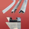 Двері у нішу розсувні KOER SR SD05-140x200-TR-01 прозоре скло EASY CLEAN 6мм хром (KR5406)