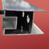 Двері у нішу розсувні KOER SR SD05-120x200-TR-01 прозоре скло EASY CLEAN 6мм хром (KR5405)