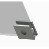 Двері у нішу розсувні KOER SR SD02-140x200-TR-01 прозоре скло EASY CLEAN 8мм хром (KR5383)