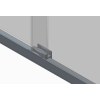 Двері у нішу розсувні KOER SR SD03-140x200-TR-01 прозоре скло EASY CLEAN 8мм хром (KR5385)