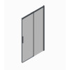 Двері у нішу розсувні KOER SR SD05-120x200-TR-01 прозоре скло EASY CLEAN 6мм хром (KR5405)