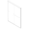 Двері у нішу розсувні KOER SR SD03-140x200-TR-01 прозоре скло EASY CLEAN 8мм хром (KR5385)