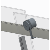 Двері у нішу розсувні KOER SR SD01-140x200-TR-01 прозоре скло EASY CLEAN 8мм хром (KR5380)