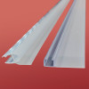 Двері у нішу розсувні KOER SR SD01-120x200-TR-12 прозоре скло EASY CLEAN 8мм матове золото (KR5377)