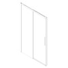 Двері у нішу розсувні KOER SR SD05-140x200-TR-01 прозоре скло EASY CLEAN 6мм хром (KR5406)