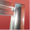 Двері у нішу розсувні KOER SR SD05-140x200-TR-01 прозоре скло EASY CLEAN 6мм хром (KR5406)