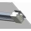 Дверь в нишу раздвижная KOER SR SD02-120x200-TR-01 прозрачное стекло EASY CLEAN 8мм хром (KR5384)