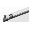 Двері у нішу розсувні KOER SR SD01-120x200-TR-12 прозоре скло EASY CLEAN 8мм матове золото (KR5377)