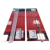 Дверь в нишу раздвижная KOER SR SD02-120x200-TR-01 прозрачное стекло EASY CLEAN 8мм хром (KR5384)