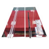 Двері у нішу розсувні KOER SR SD02-140x200-TR-01 прозоре скло EASY CLEAN 8мм хром (KR5383)