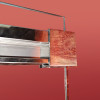 Дверь в нишу раздвижная KOER SR SD02-120x200-TR-01 прозрачное стекло EASY CLEAN 8мм хром (KR5384)