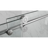 Двері у нішу розсувні KOER SR SD06-120x220-TR-01 прозоре скло EASY CLEAN 8мм хром (KR5367)
