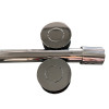 Двері у нішу розсувні KOER SR SD06-140x220-TR-01 прозоре скло EASY CLEAN 8мм хром (KR5368)
