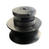 Дверь в нишу раздвижная KOER SR SD06-140x220-TR-07 прозрачное стекло EASY CLEAN 8мм графит (KR5369)