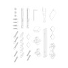 Двері у нішу розсувні KOER SR SD05-140x200-TR-01 прозоре скло EASY CLEAN 6мм хром (KR5406)