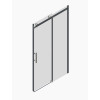 Двері у нішу розсувні KOER SR SD01-140x200-TR-01 прозоре скло EASY CLEAN 8мм хром (KR5380)