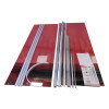 Двері у нішу розсувні KOER SR SD05-140x200-TR-01 прозоре скло EASY CLEAN 6мм хром (KR5406)