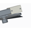 Двері у нішу розсувні KOER SR SD05-120x200-TR-01 прозоре скло EASY CLEAN 6мм хром (KR5405)