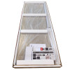 Дверь в нишу раздвижная KOER SR SD02-120x200-TR-01 прозрачное стекло EASY CLEAN 8мм хром (KR5384)