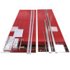 Двері у нішу розсувні KOER SR SD01-120x200-TR-02 прозоре скло EASY CLEAN 8мм SS COLOR (KR5379)