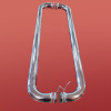 Двері у нішу розсувні KOER SR SD03-140x200-TR-01 прозоре скло EASY CLEAN 8мм хром (KR5385)