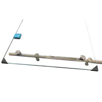 Двері у нішу розсувні KOER SR SD06-120x220-TR-01 прозоре скло EASY CLEAN 8мм хром (KR5367)