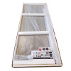 Двері у нішу розсувні KOER SR SD01-140x200-TR-01 прозоре скло EASY CLEAN 8мм хром (KR5380)