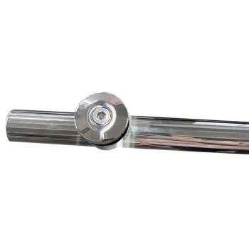 Двері у нішу розсувні KOER SR SD06-140x220-TR-01 прозоре скло EASY CLEAN 8мм хром (KR5368)