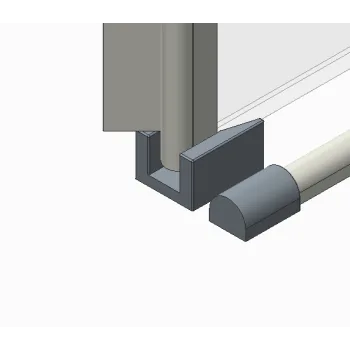 Двері у нішу розсувні KOER SR SD01-140x200-TR-01 прозоре скло EASY CLEAN 8мм хром (KR5380)