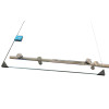 Двері у нішу розсувні KOER SR SD06-140x220-TR-01 прозоре скло EASY CLEAN 8мм хром (KR5368)