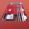 Двері у нішу розсувні KOER SR SD03-140x200-TR-01 прозоре скло EASY CLEAN 8мм хром (KR5385)