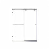 Двері у нішу розсувні KOER SR SD06-120x220-TR-01 прозоре скло EASY CLEAN 8мм хром (KR5367)