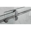 Дверь в нишу раздвижная KOER SR SD06-140x220-TR-07 прозрачное стекло EASY CLEAN 8мм графит (KR5369)