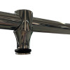 Двері у нішу розсувні KOER SR SD06-140x220-TR-01 прозоре скло EASY CLEAN 8мм хром (KR5368)