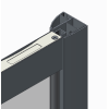 Двері у нішу розсувні KOER SR SD05-120x200-TR-01 прозоре скло EASY CLEAN 6мм хром (KR5405)