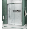 Двері у нішу розсувні KOER SR SD03-140x200-TR-01 прозоре скло EASY CLEAN 8мм хром (KR5385)